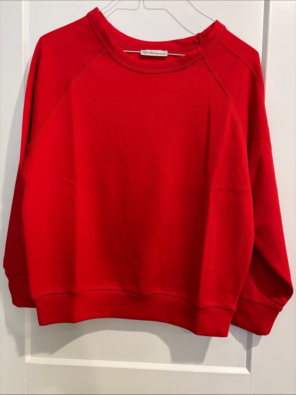 Zenana Women’s Soft Scuba Crewneck Sweatshirt Small